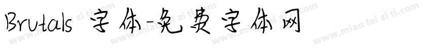 Brutals 字体字体转换